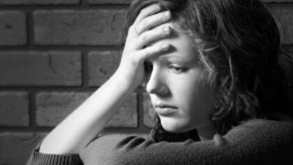 Depressed teenager