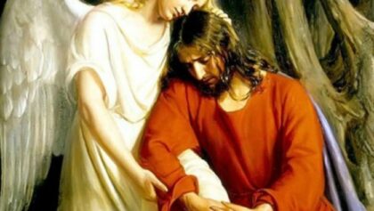 Guardian Angel with Jesus Christ
