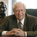 Patriarch Eldred G. Smith of the LDS Church is seen in this 2006 file photo.