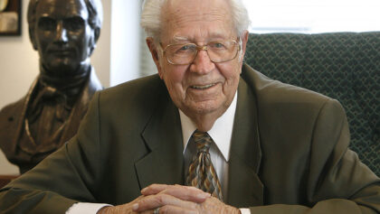 Patriarch Eldred G. Smith of the LDS Church is seen in this 2006 file photo.