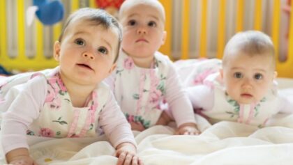 three babies