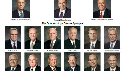 Mormon First Presidency and Apostles