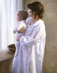 mormon mother and child