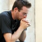 man praying