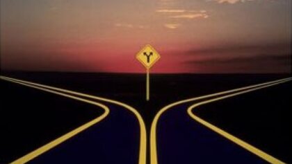 road with two ways